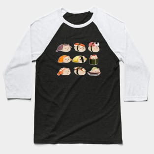 Sushi Cat Baseball T-Shirt